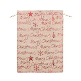 X-mas H.D.Pouch(30*40CM) festive bag with Merry Christmas design in red and cream color.